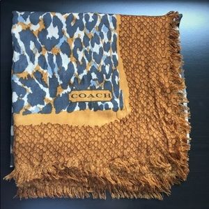 Large Coach blanket scarf